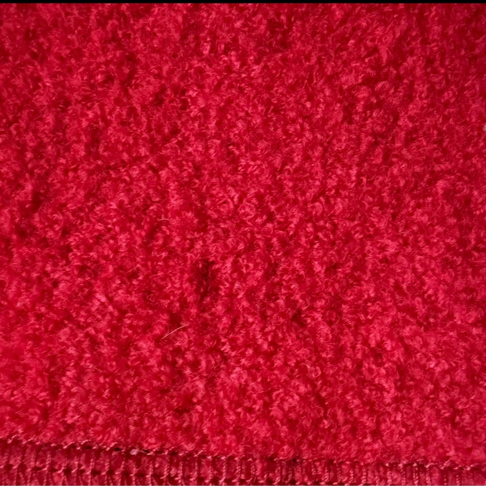 Gerry Weber Edition Red Hooded 100% Virgin Wool Trench Coat Size S M Winter - Picture 12 of 16